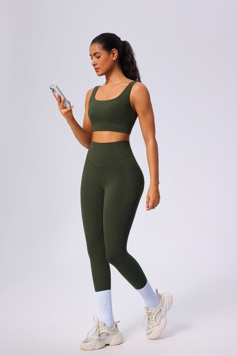 High Rise Yoga Pants with Pockets