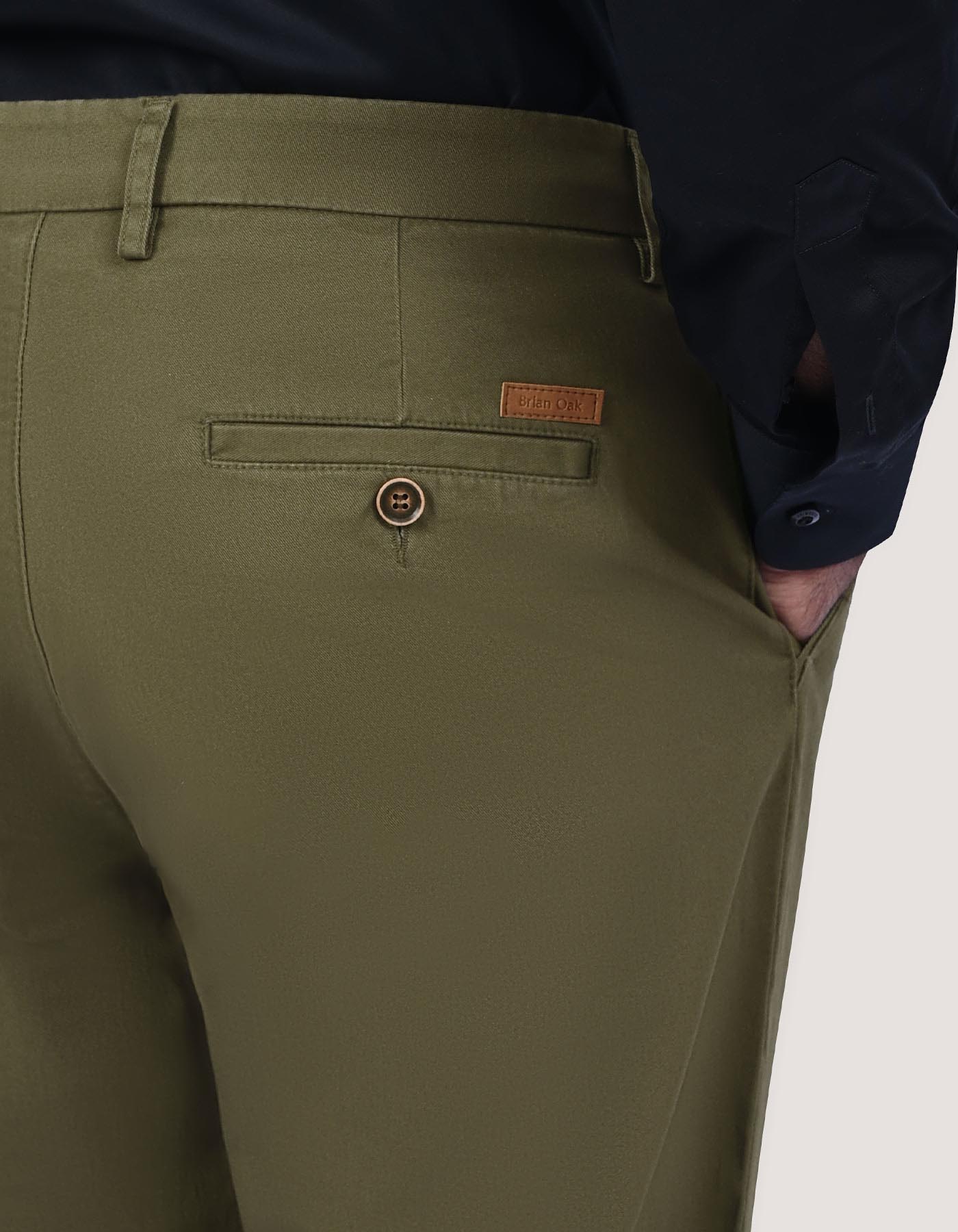 Twill Chino Trouser – Olive