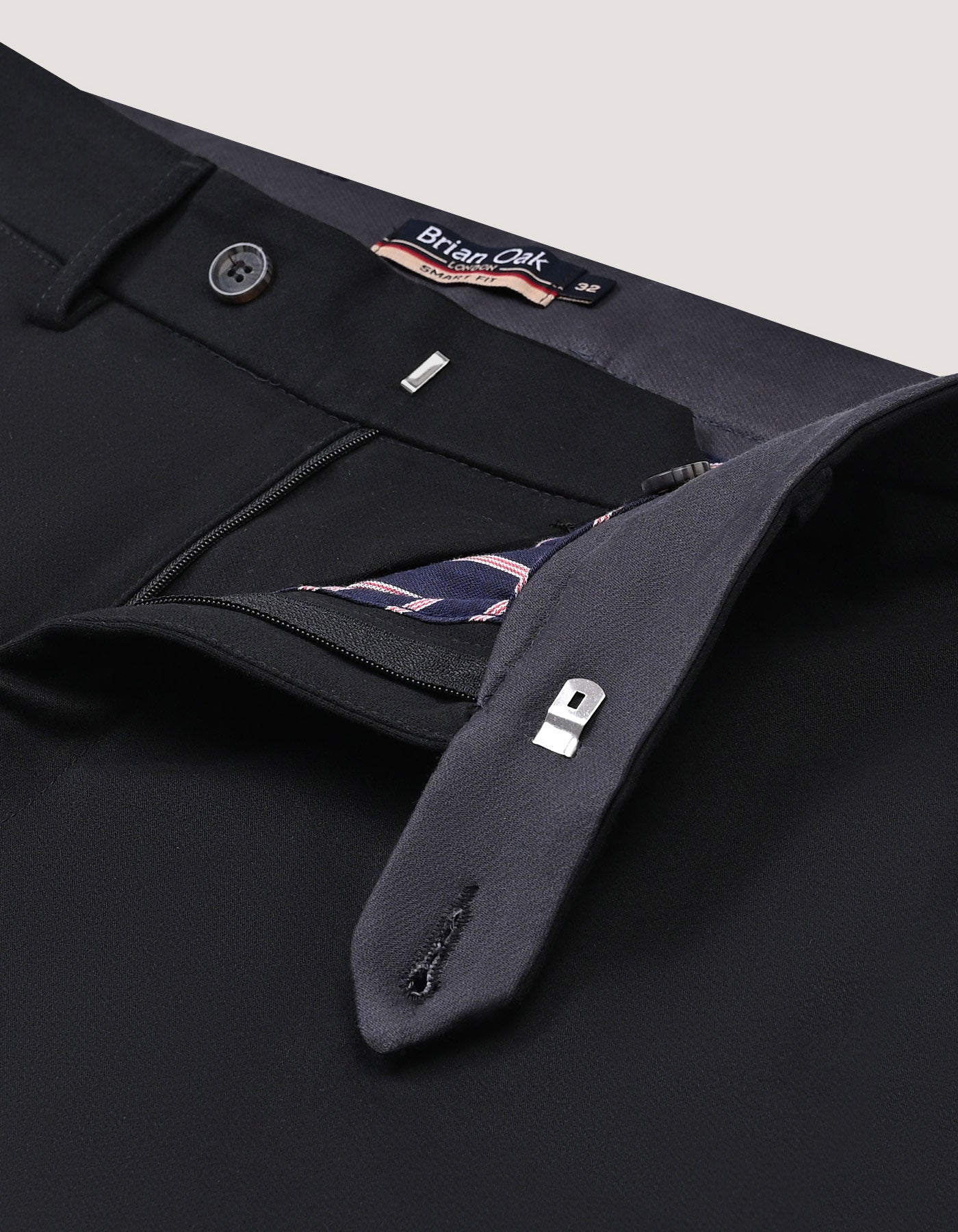 Smart Fit Black Chinos