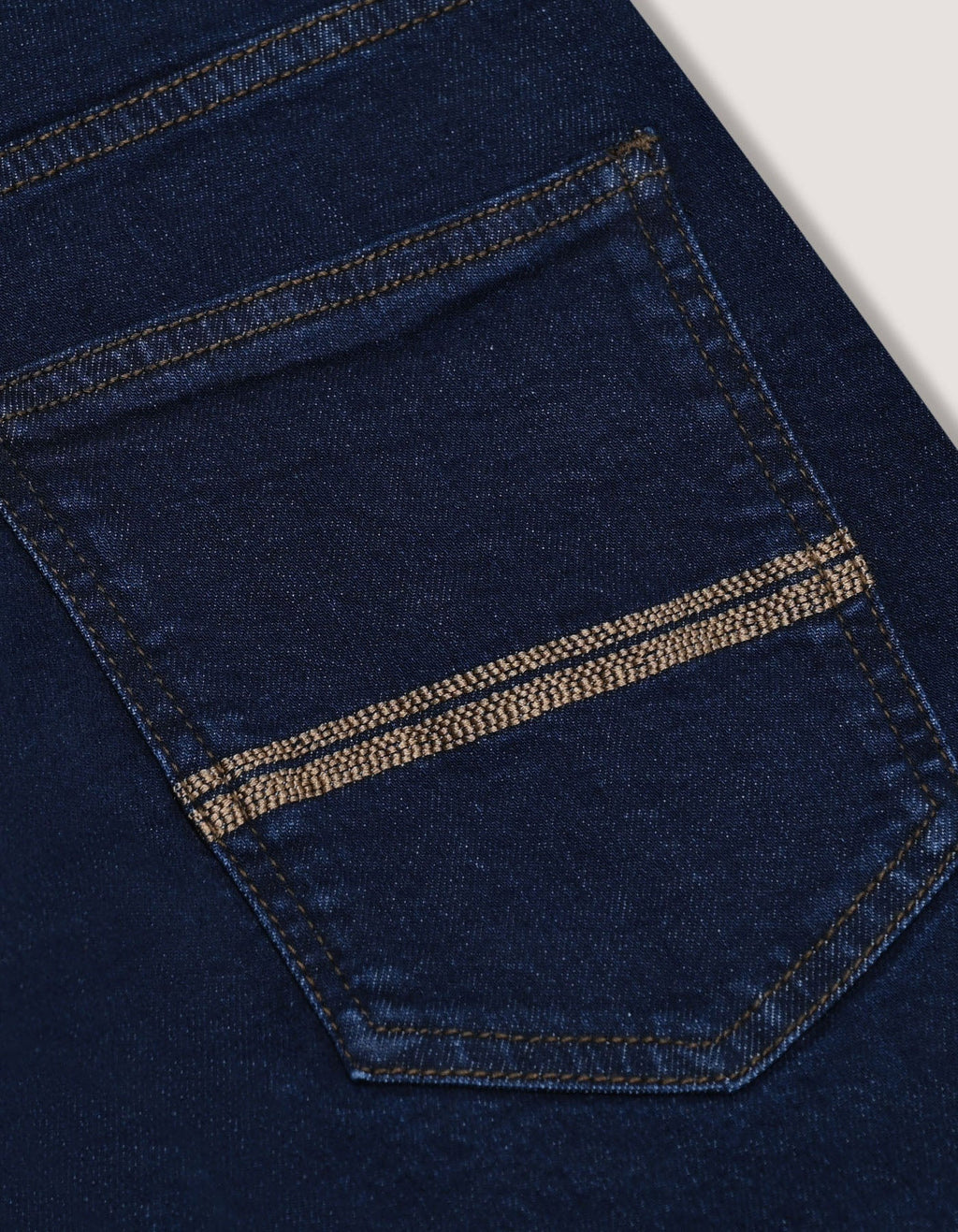 Basic Men's Denim Jeans - Dark Blue