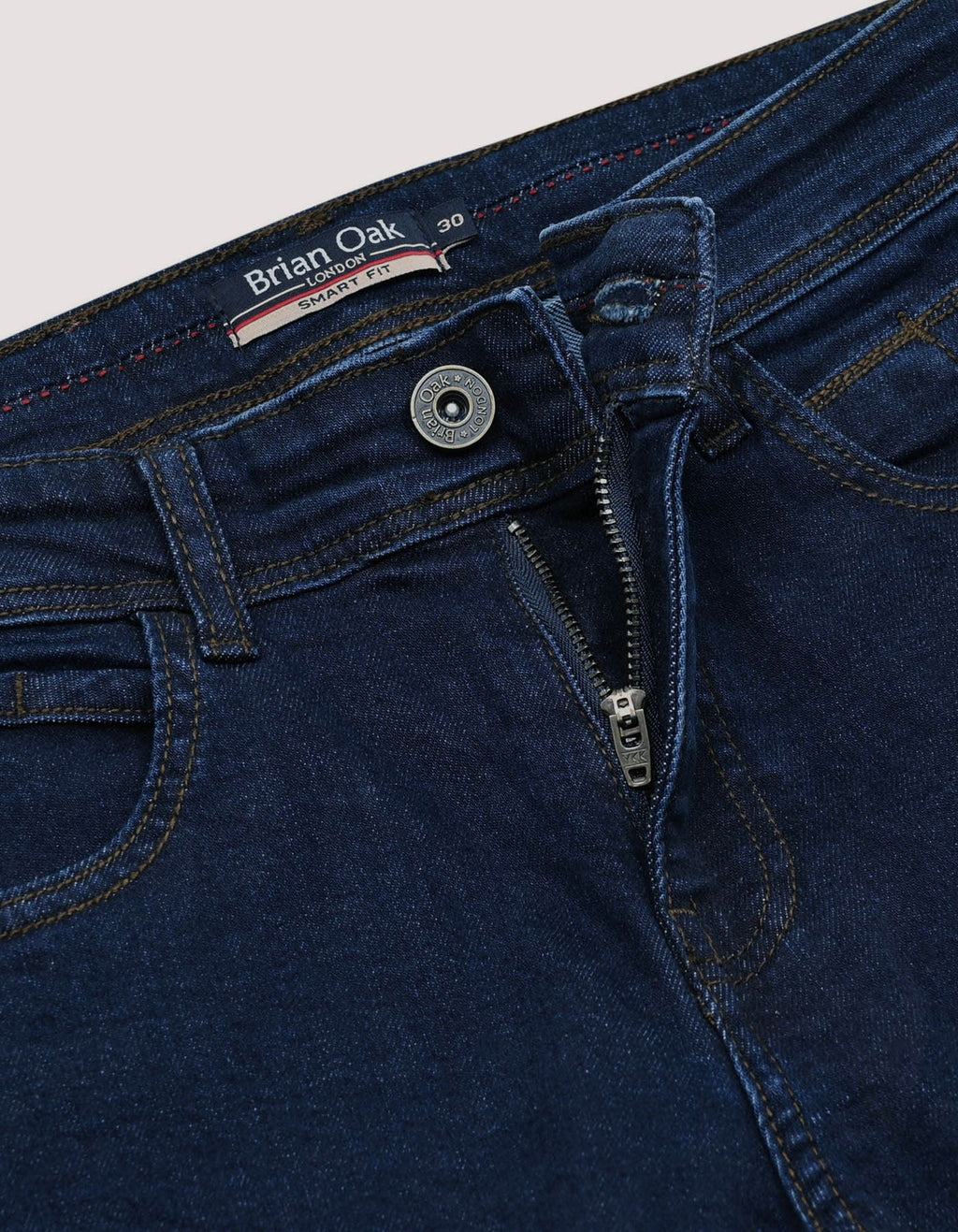 Basic Men's Denim Jeans - Dark Blue