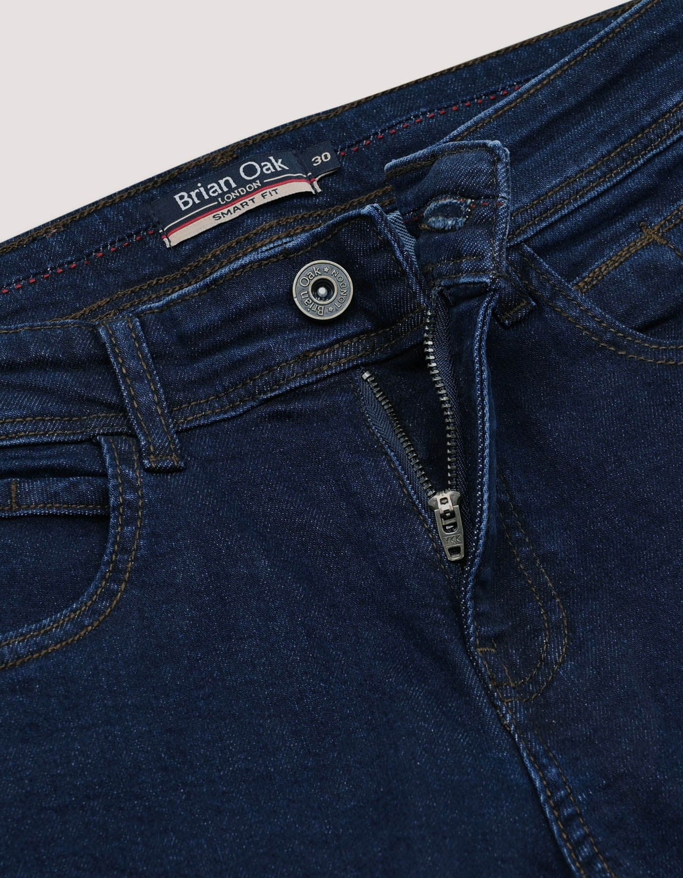 Basic Men's Denim Jeans - Dark Blue