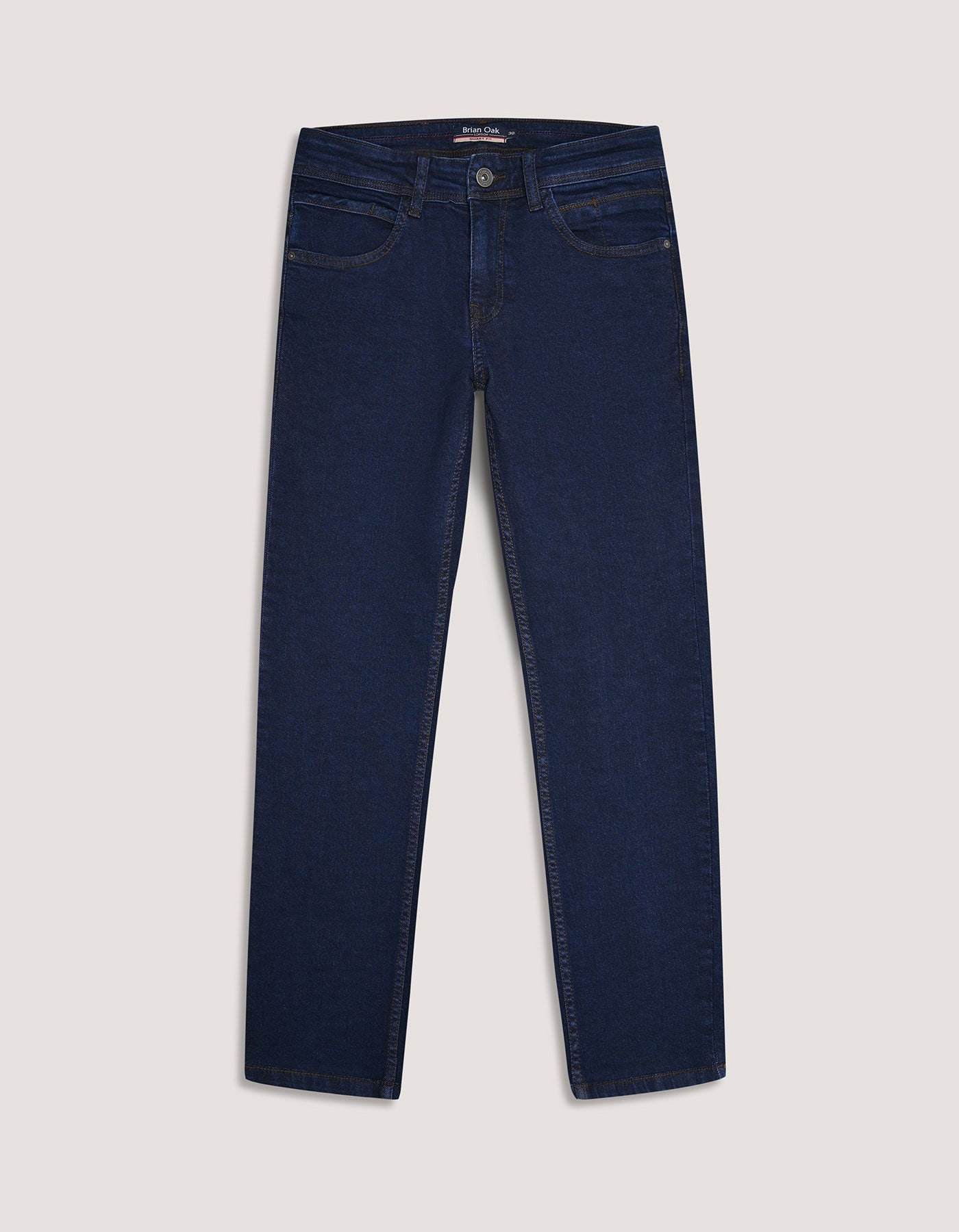 Basic Men's Denim Jeans - Dark Blue