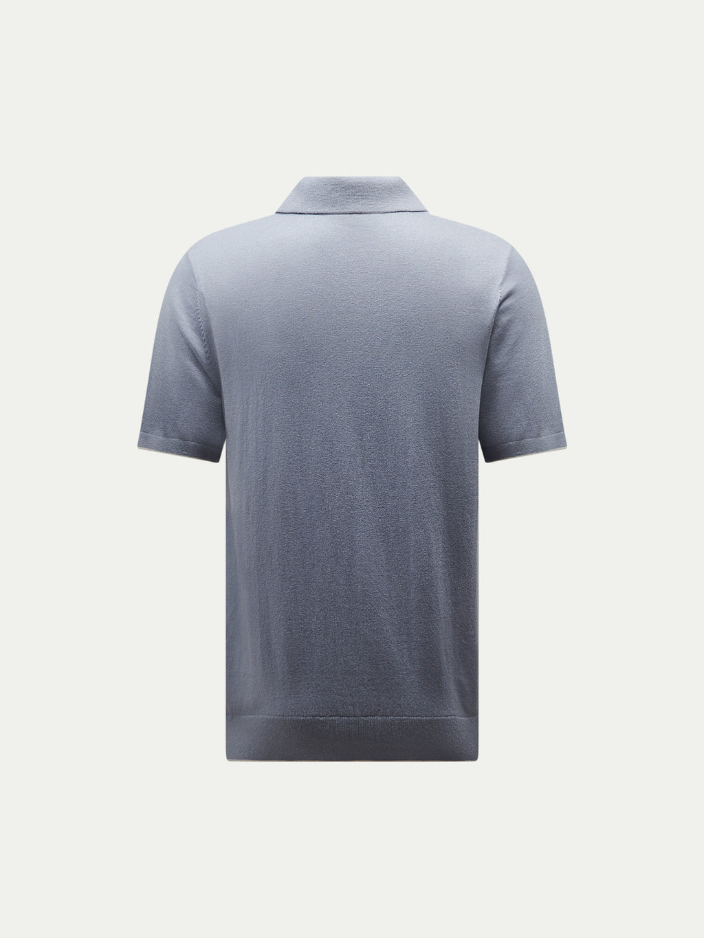Jersey Knit Polo Shirt in Blue Blizzard