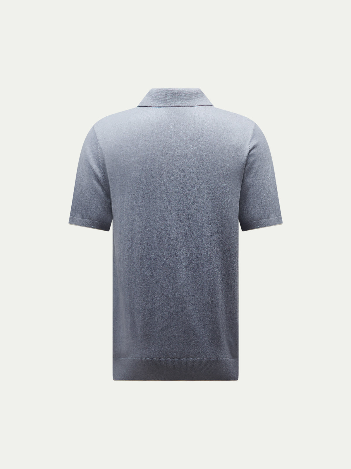 Jersey Knit Polo Shirt in Blue Blizzard
