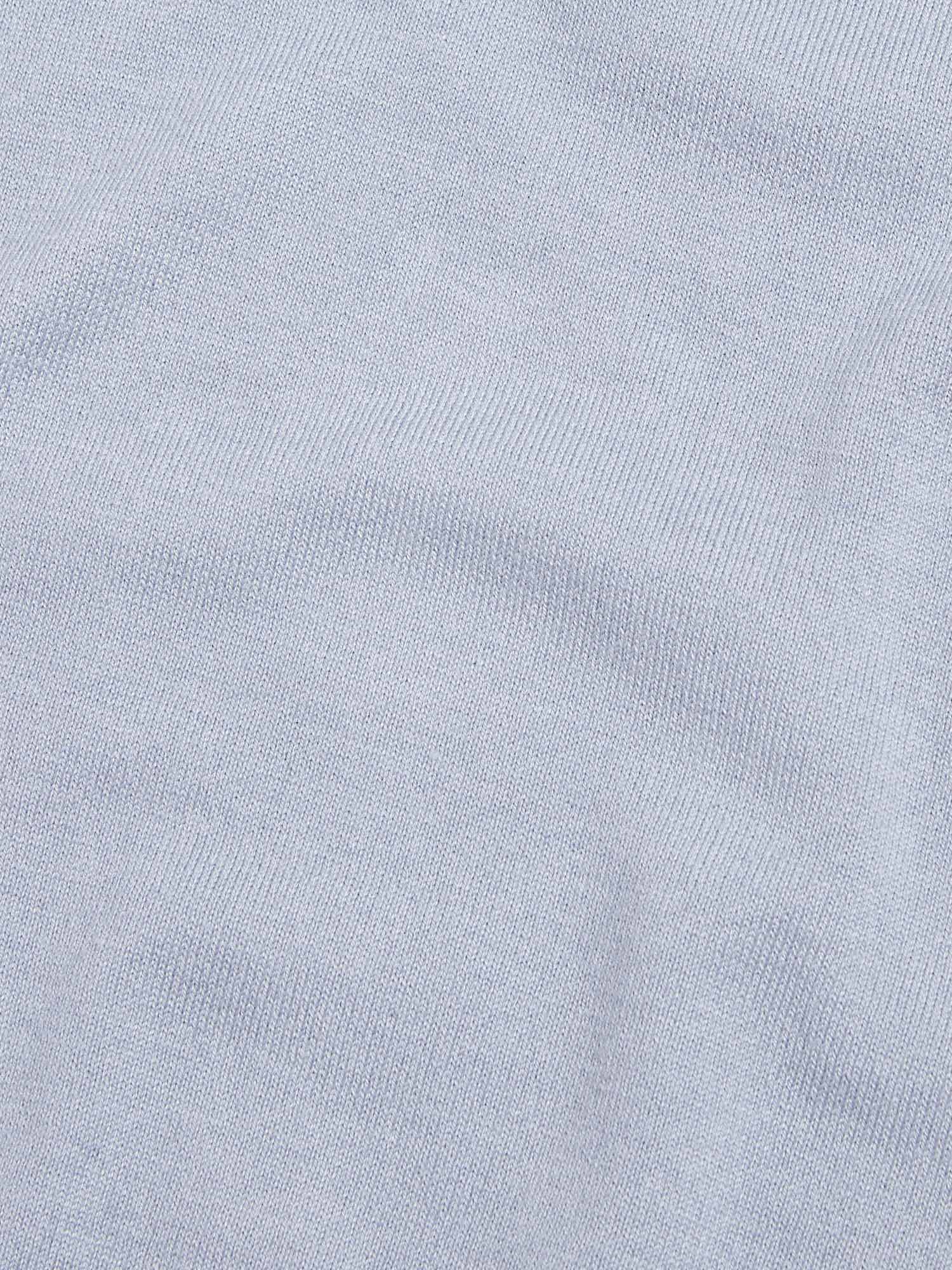 Jersey Knit Polo Shirt in Blue Blizzard