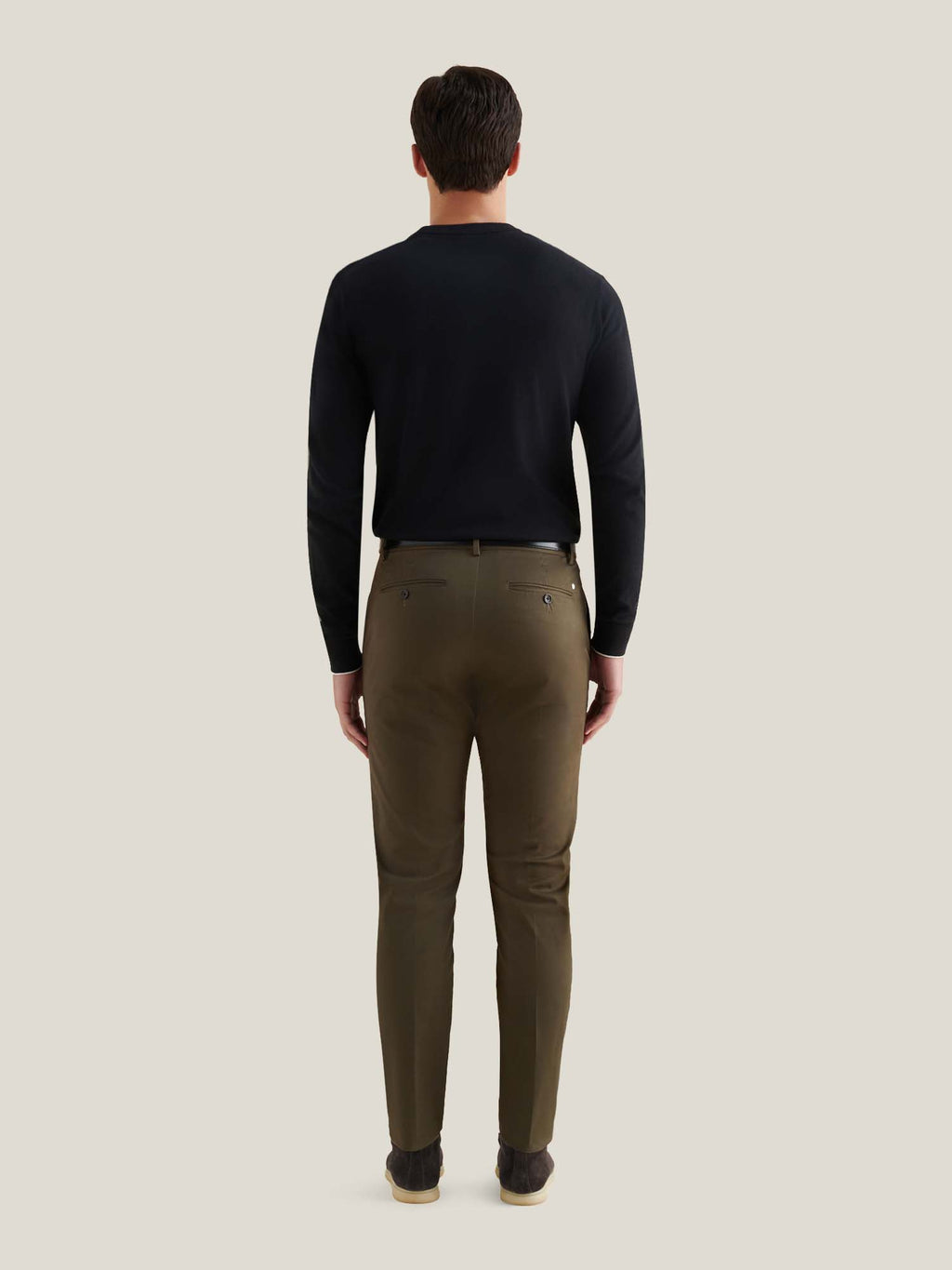 Jersey Knit Crew in Black