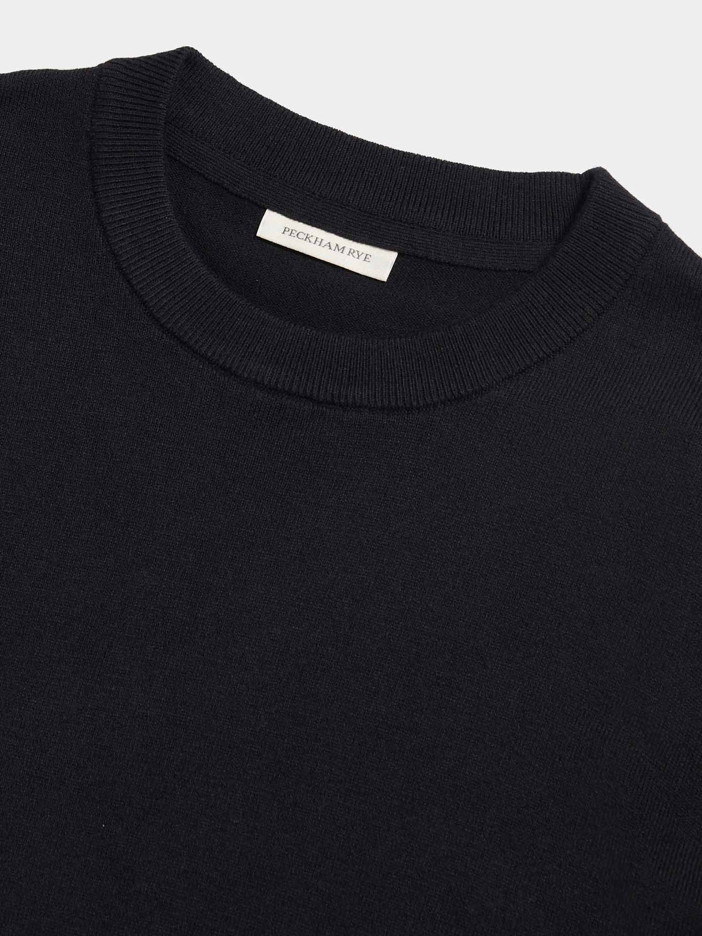 Jersey Knit Crew in Black