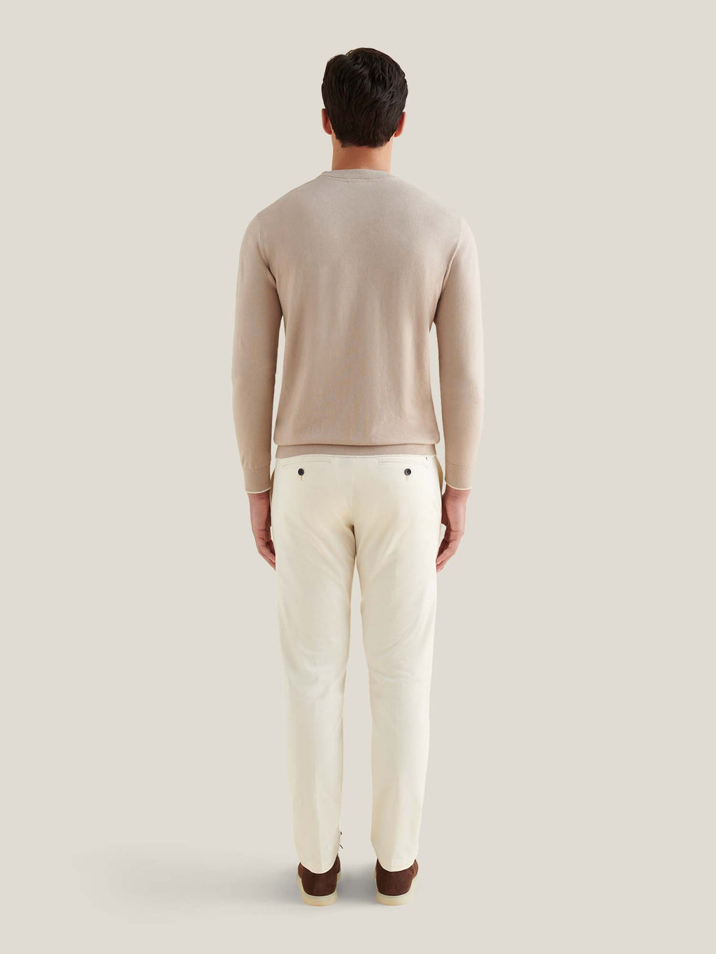 Jersey Knit Crew in Simply Taupe