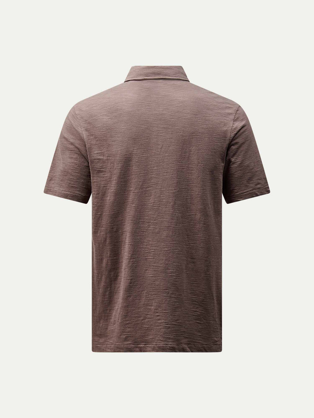 Slub Jersey Polo Shirt in Iron