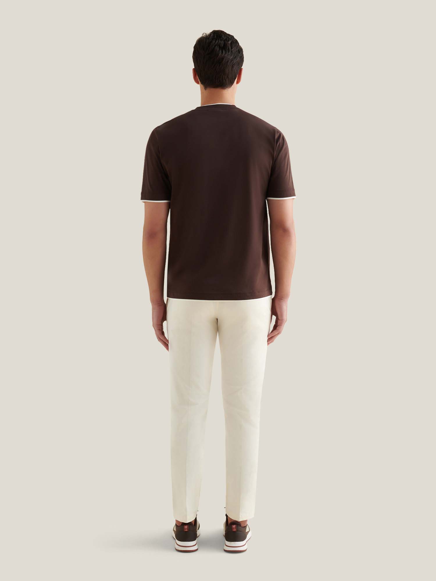 Double Layer Mercerised Cotton T-Shirt Java