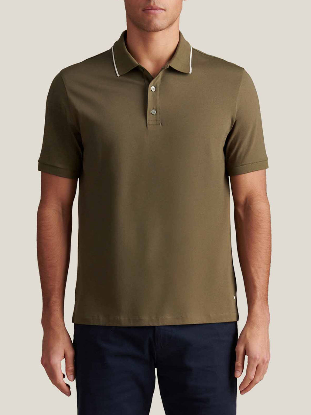 Mercerised Cotton Tipped Polo Shirt Sea Turtle