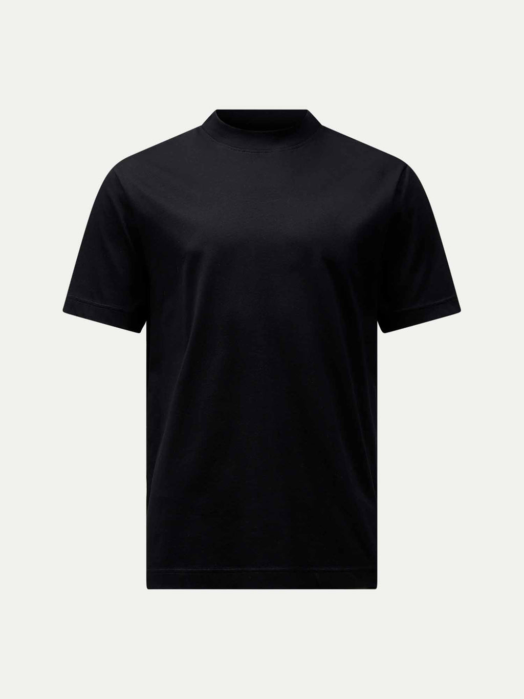 Mercerised Cotton T-Shirt Black