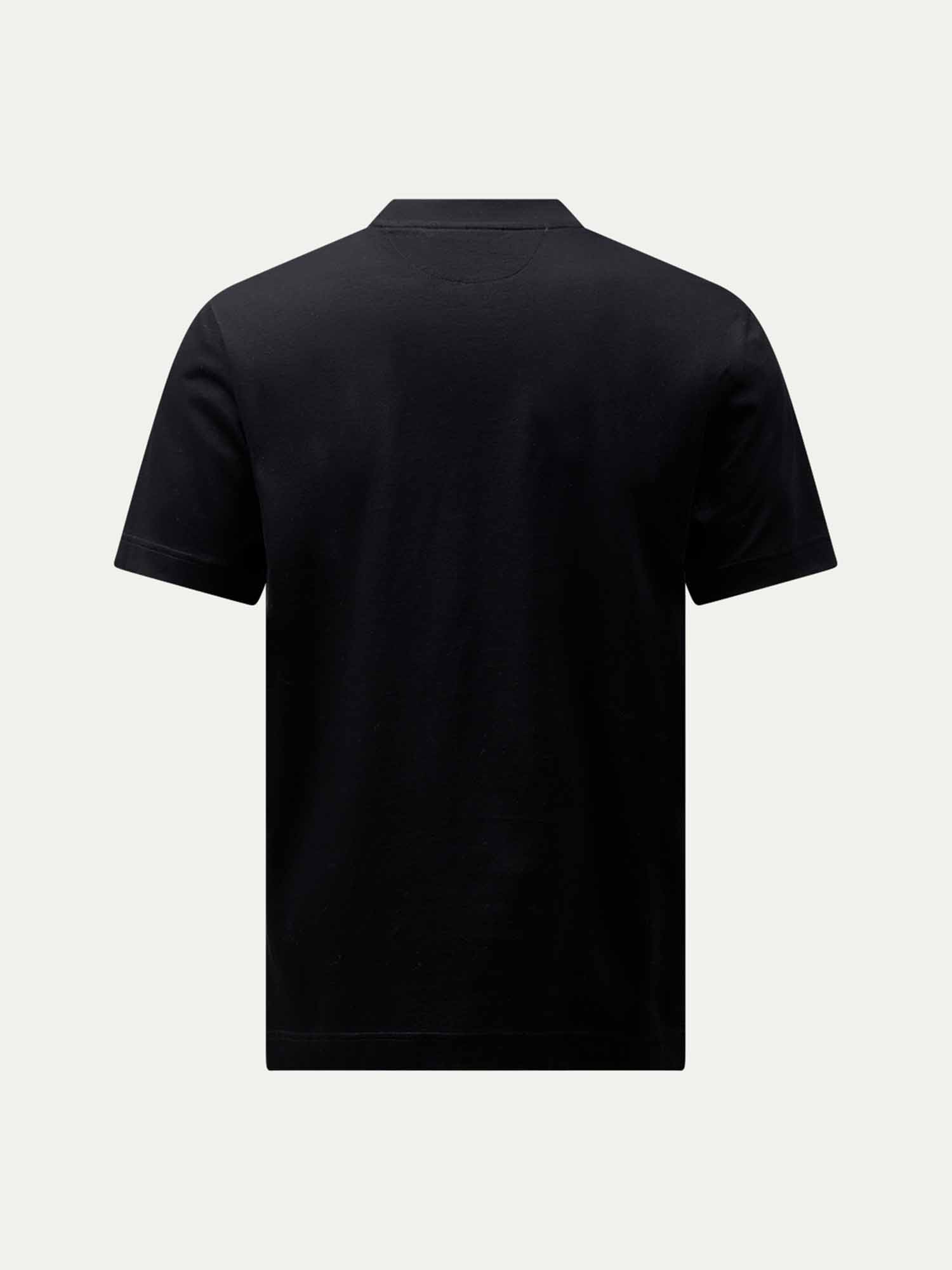 Mercerised Cotton T-Shirt Black