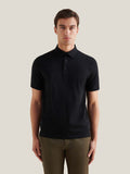 Mercerised Cotton Polo Shirt Black