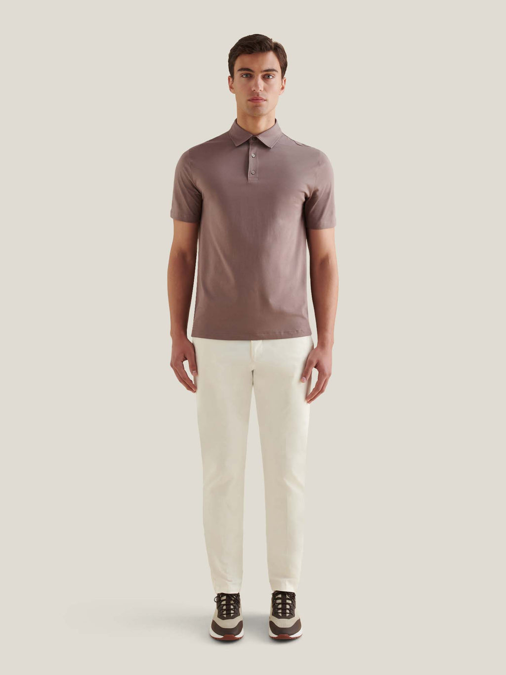 Mercerised Cotton Polo Shirt Iron