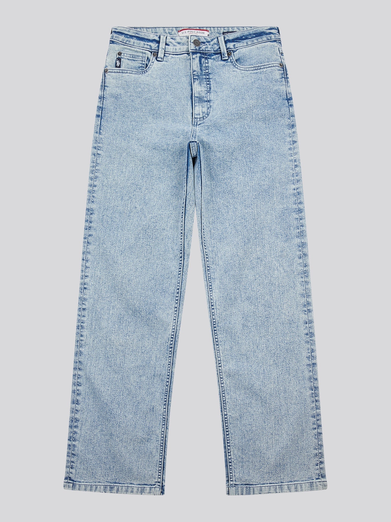 Womens Straight Fit Jean Stone Wash WUP