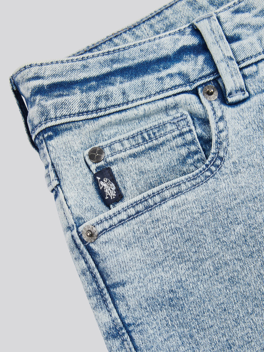 Womens Straight Fit Jean Stone Wash WUP