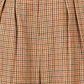 Yumi Brown Check Wide Leg Trousers
