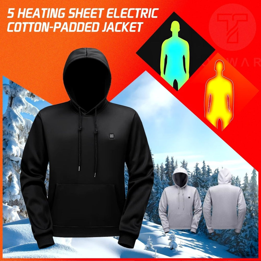 5 Area Pullover Heated Hoodie